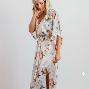 Baltic born white Kia maxi dress size large